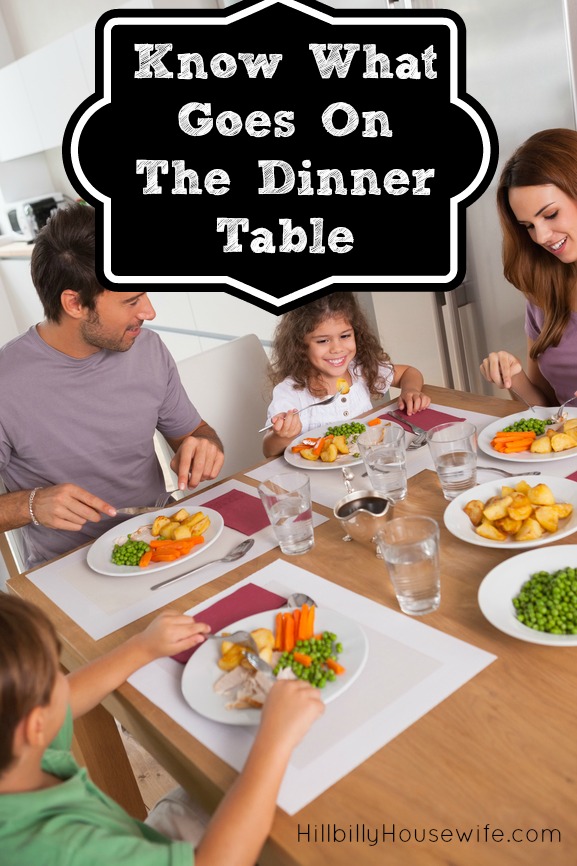 Know What Goes On The Dinner Table Frugal Tip Hillbilly Housewife