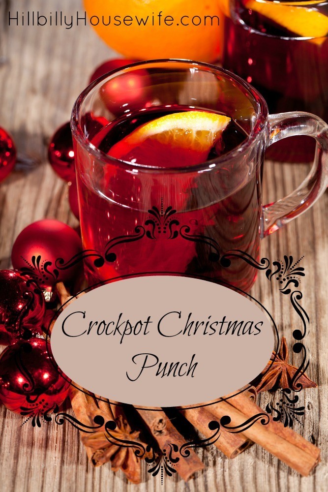Warm Crockpot Christmas Punch - Savory Nothings