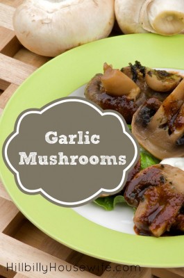Pan-Fried Mushrooms With Garlic - Hillbilly Housewife
